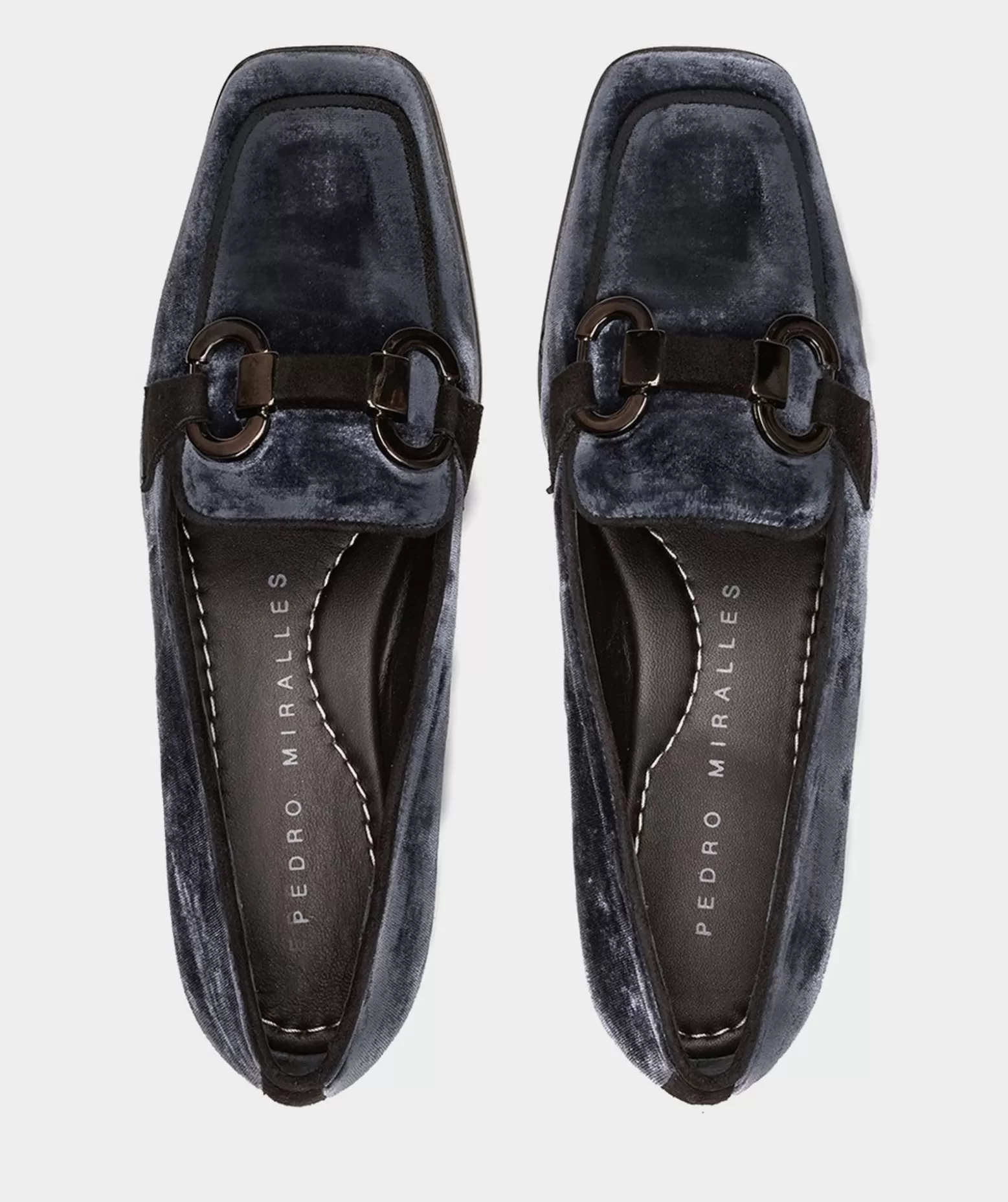 Pedro Miralles Mocassins | Mocassins De Veludo Azul Marinho Velvet Marino